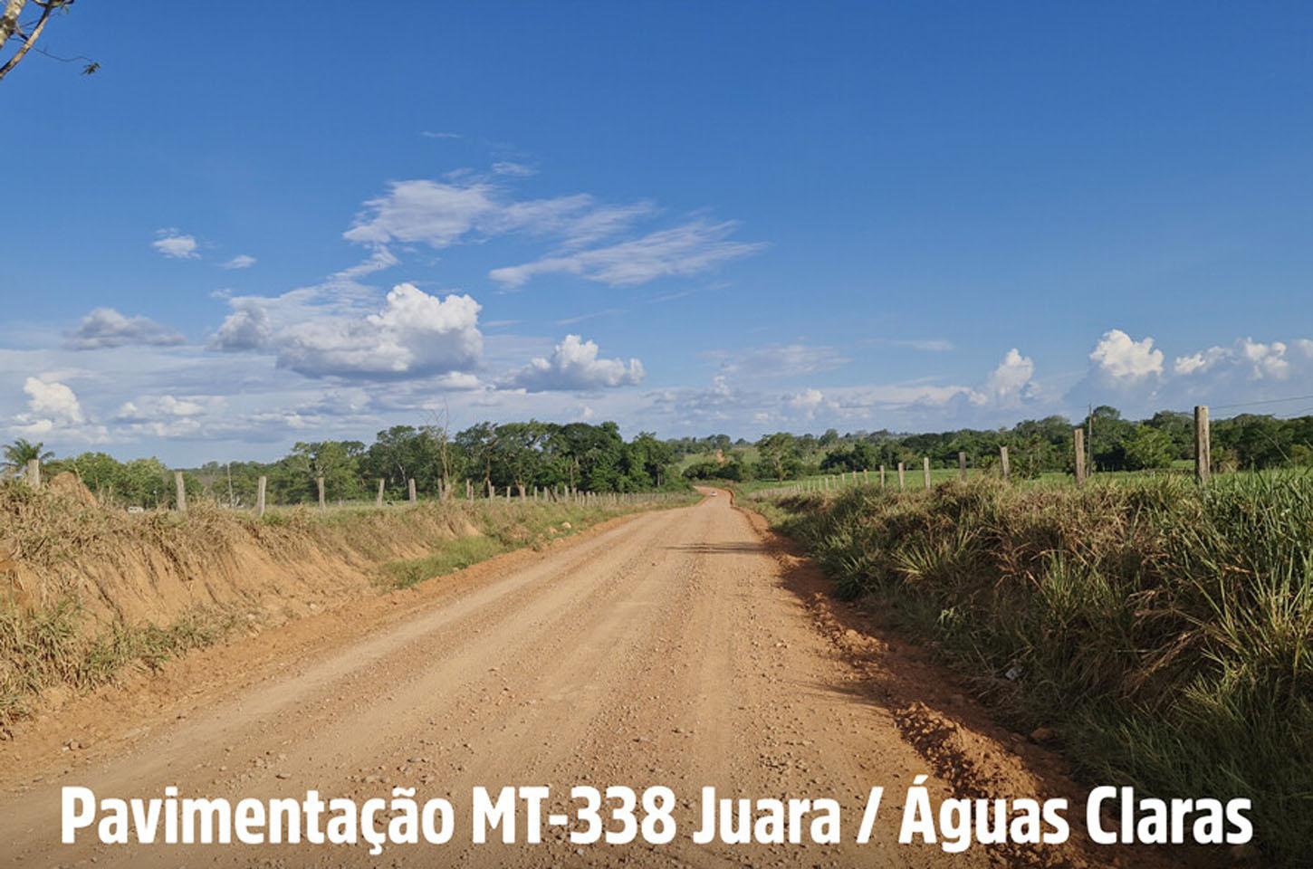 Asfaltamento do trecho entre Juara e o distrito de Águas Clara foi iniciar ainda neste ano