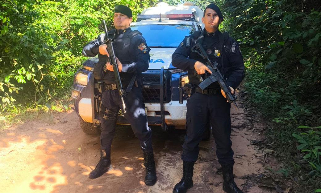 Patrulha Rural de Juara prende suspeito e apreende arma de fogo e munições