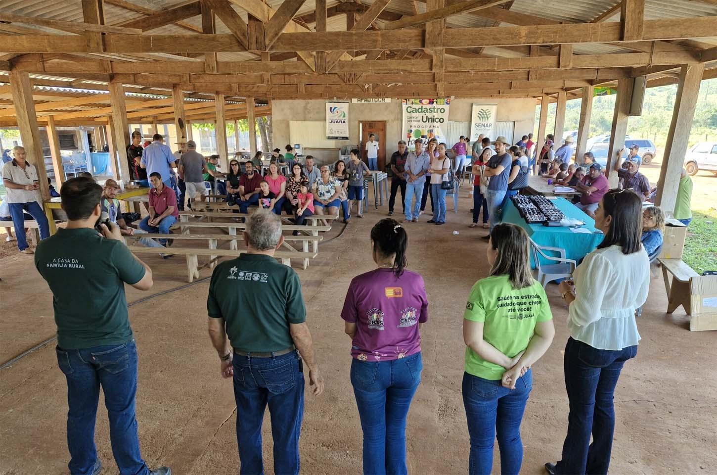 Sindicato Rural de Juara, SENAR e Famato fizeram Mutirão em diversas comunidades no interior do município