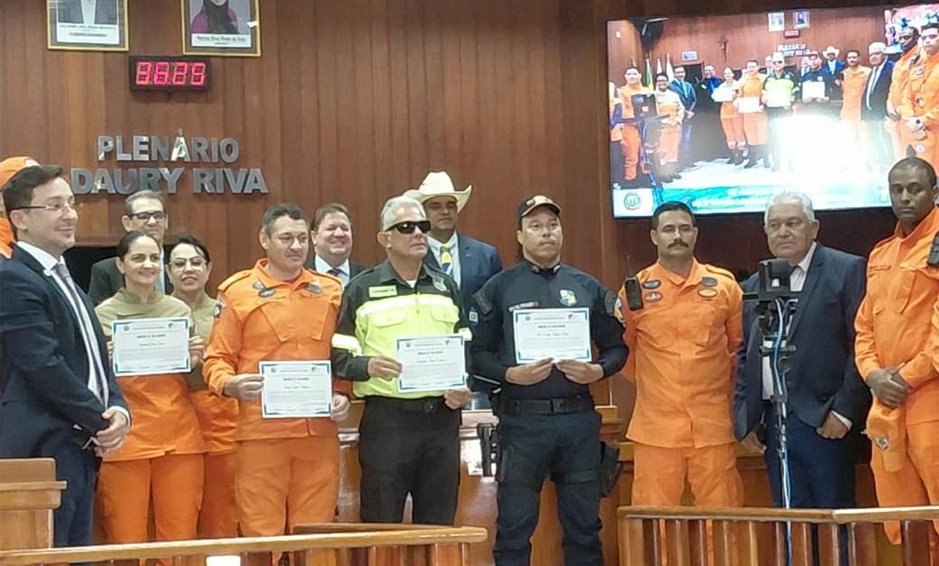 Diretor do DIMUTRAN de Juara e outras autoridades receberam Moção de Aplausos por atuação no trânsito durante Saleiro e Expovale 