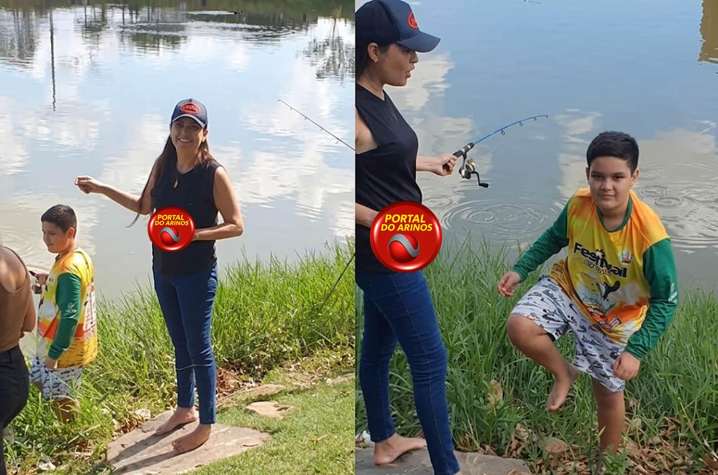 Presidente da Câmara, Patrícia Vivian destacou ação social da Sartor Internet durante Pesca Beneficente em Juara