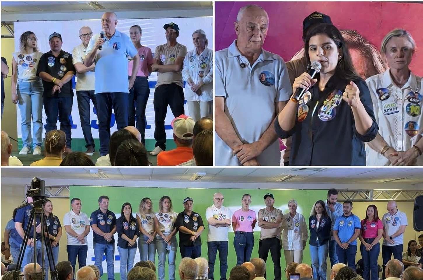 Ao lado de Pivetta Carlos Sirena e Sandy lançam campanha em Juara e emocionam a população 