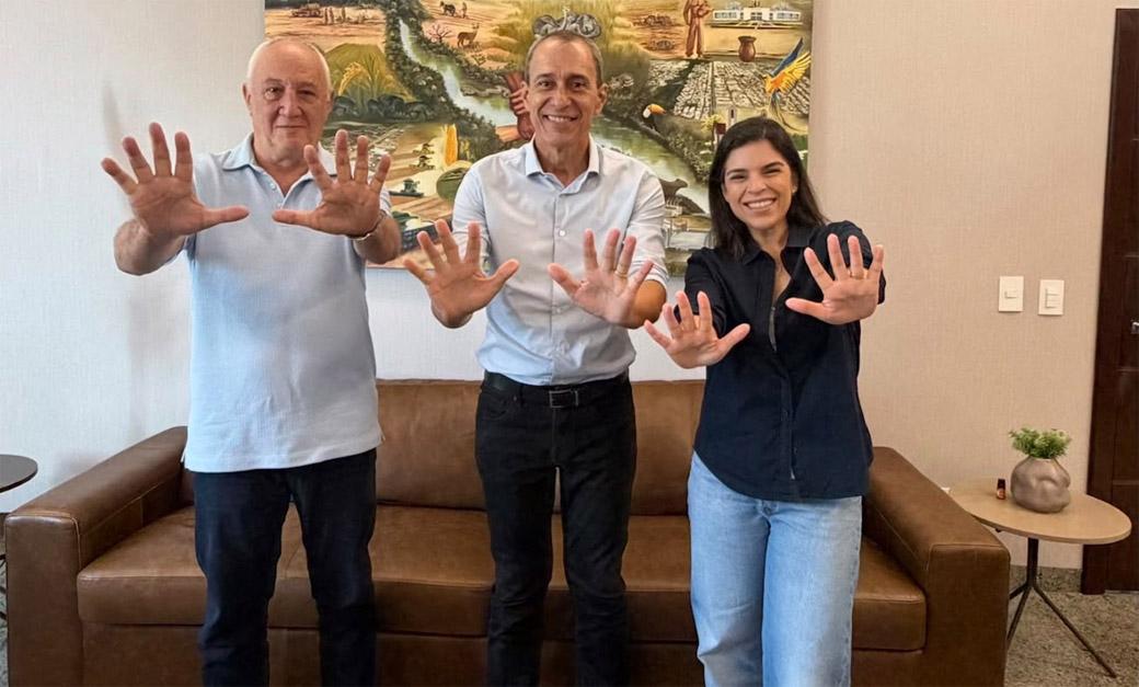 Carlos Sirena e Sandy intensificam campanha em Mato Grosso e se reúnem com o prefeito Miguel Vaz em Lucas do Rio Verde