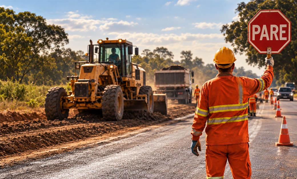 Vale do Arinos: motoristas devem redobrar atenção e respeitar sinalização durante obras de manutenção na MT-338