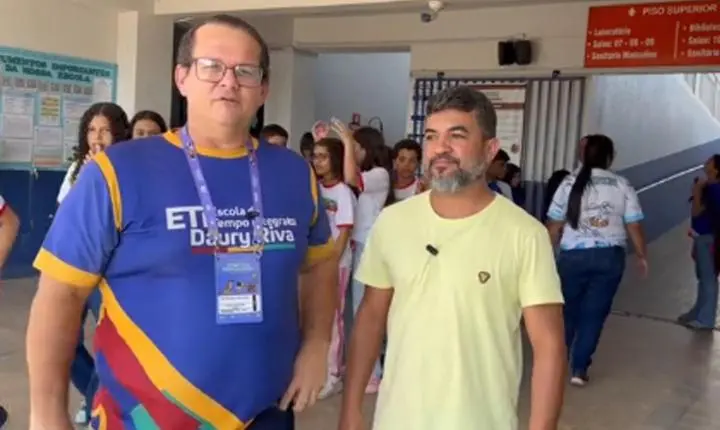 Alunos da Escola Iara vivenciam novas experiências durante visita à Escola Daury Riva em Juara