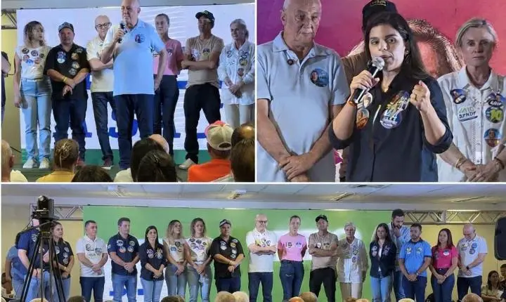 Ao lado de Pivetta Carlos Sirena e Sandy lançam campanha em Juara e emocionam a população 