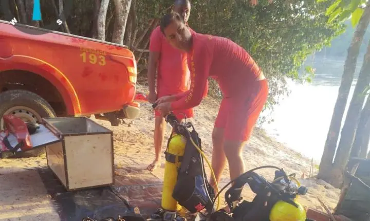 Bombeiros Militar retornam nesta segunda-feira buscas por corpo da menina de 11 anos afogada no Rio Arinos