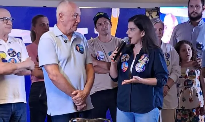 Carlos Sirena e Sandy de Paula lançaram candidaturas com apoio de Pivetta em Juara