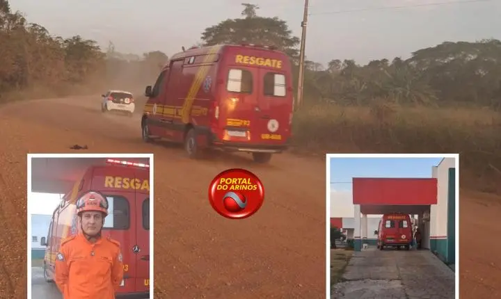 Casal foi hospitalizado em Juara após se acidentar com moto na Estrada da Balsa em Juara
