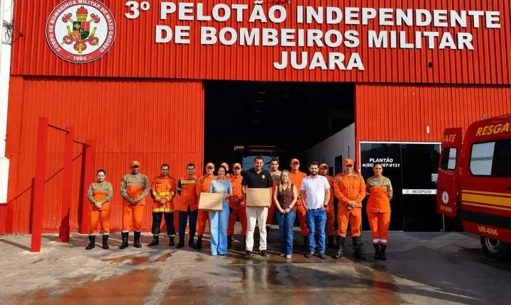 Parceria entre Conseg e Cooperativa Sicredi adquiriu Starlink para viatura dos Bombeiros Militar de Juara