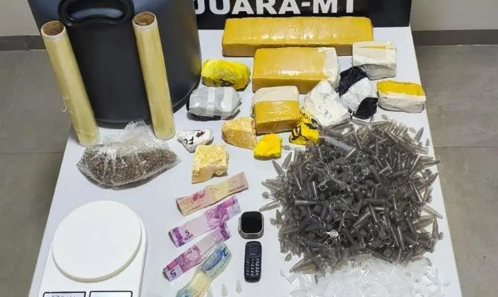Polícia Judiciária Civil apreende drogas e desarticula ponto de Apoio de Organização Criminosa em Juara
